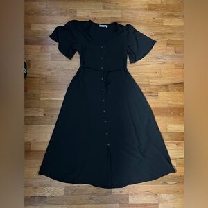 ASOS Design Black Button Up Sundress NWOT, Size 8